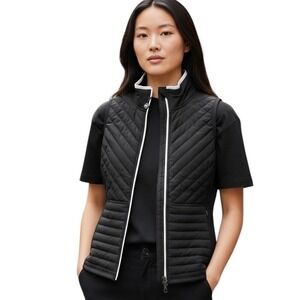 Nautica Competition Women's Black Vest Full Zip Size L‎